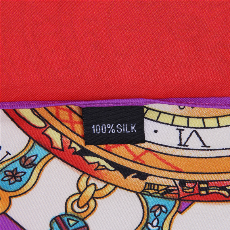 130*130cm Vintage Women 100% Real Silk Scarf Shawls Large Bufandas Twill Silk Square Shawls&Wraps Gifts