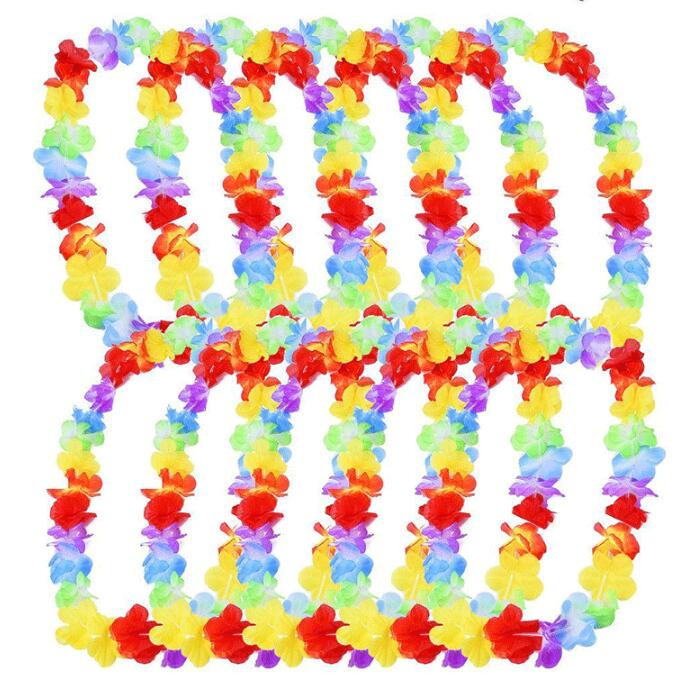 Hawaiian Flower leis Garland Necklace birthday jungle Party event Decor hawaii party decorations Flowers DIY Wreath 200Pcs/lot, As pic
Hawaiian Flower leis Garland Necklace birthday jungle Party event Decor hawaii party decorations Flowers DIY Wreath 200Pcs/lot, As pic