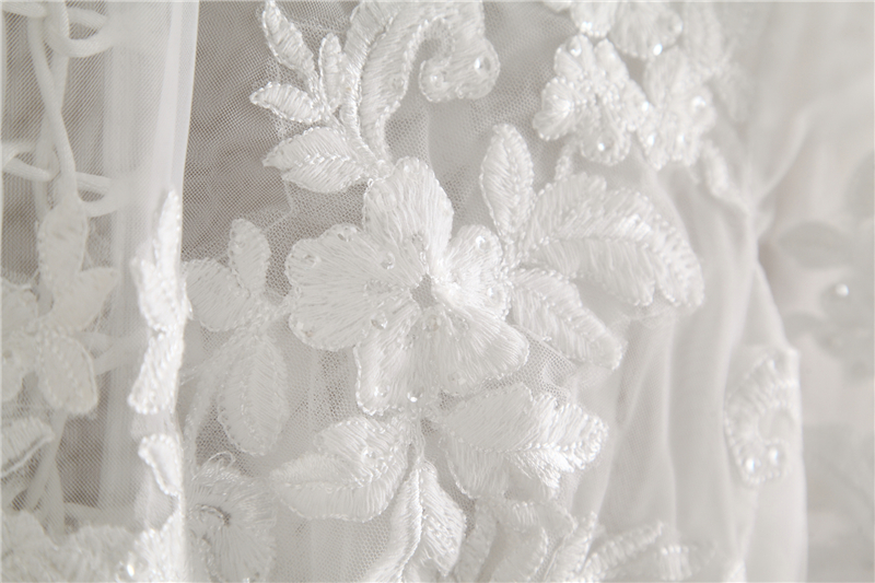 Fairy Ivory Bridal Boleros tulle Applique Short Wedding Accessories Bridal Jackets New Arrival Free Shipping Lace-up Back