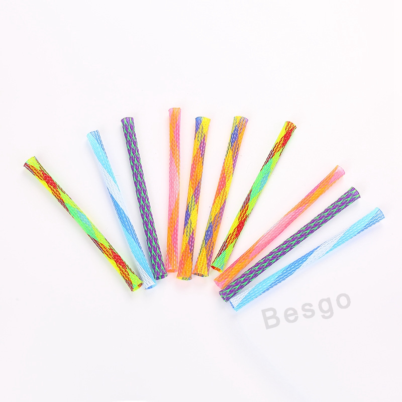 Retractable Funny Stick Cat Cats Teaser Wand Kitten Colorful Spring Tube Pet Action Interactive Toys Fidget Toy BC BH2863