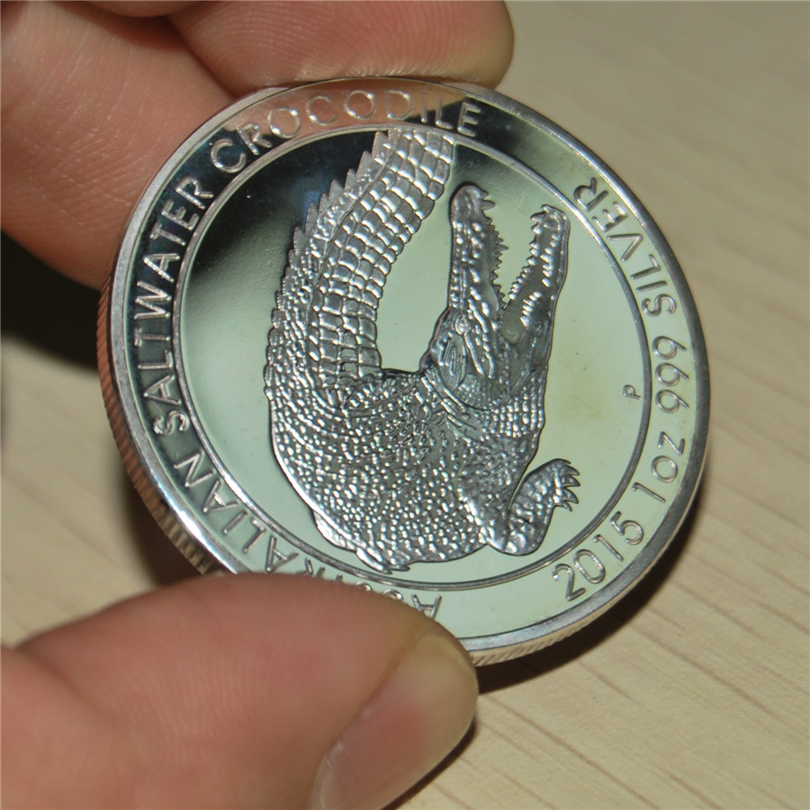 Australian Saltwater Crocodile 2015 $1 Dollar 1oz 999 Silver plated Coin 5pcs/lot free shipping
Australian Saltwater Crocodile 2015 $1 Dollar 1oz 999 Silver plated Coin 5pcs/lot free shipping