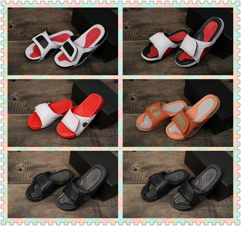 Clot x Hydro 13 Terracotta Blush Chicago Black Cat Sandalias de goma Sepia Stone Hombres Mujeres Black Gym Red summer Slipper Jumpman Zapatillas