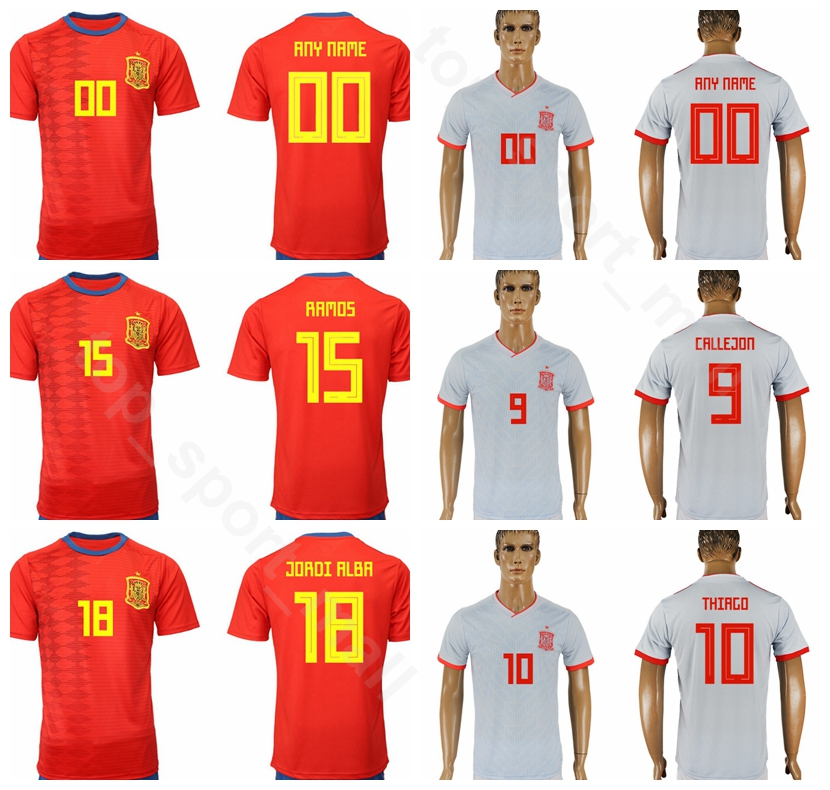 Spain 2019 2020 Men Soccer 5 BUSQUETS Jersey 6 SAUL 22 NAVAS 7 DAVID VILLA 8 XAVI 9 TORRES Football Shirt Kits Uniform, Red
Spain 2019 2020 Men Soccer 5 BUSQUETS Jersey 6 SAUL 22 NAVAS 7 DAVID VILLA 8 XAVI 9 TORRES Football Shirt Kits Uniform, Red