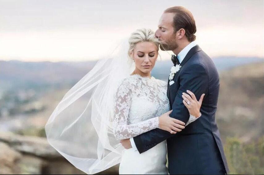 Elegant 2019 Wedding Jacket White Ivory Bridal Bolero Jackets Wedding Top Lace Long Sleeve Jewel Neck Customized Plus Size Wedding Wrap