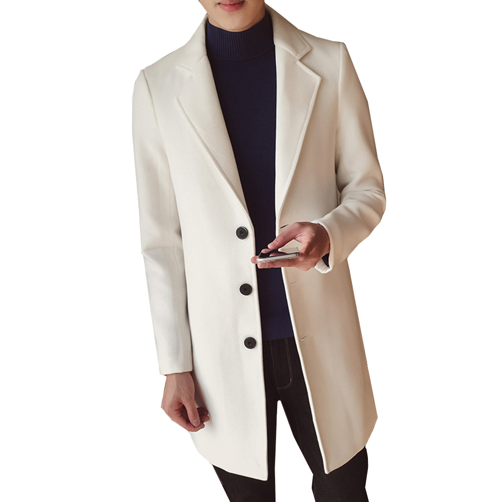 Men's Solid Color Wool Coat England Middle Long Coats Jackets Slim Fit Male Autumn Winter Overcoat Woolen Coat Plus Size -5XL, Beige
Men's Solid Color Wool Coat England Middle Long Coats Jackets Slim Fit Male Autumn Winter Overcoat Woolen Coat Plus Size -5XL, Beige