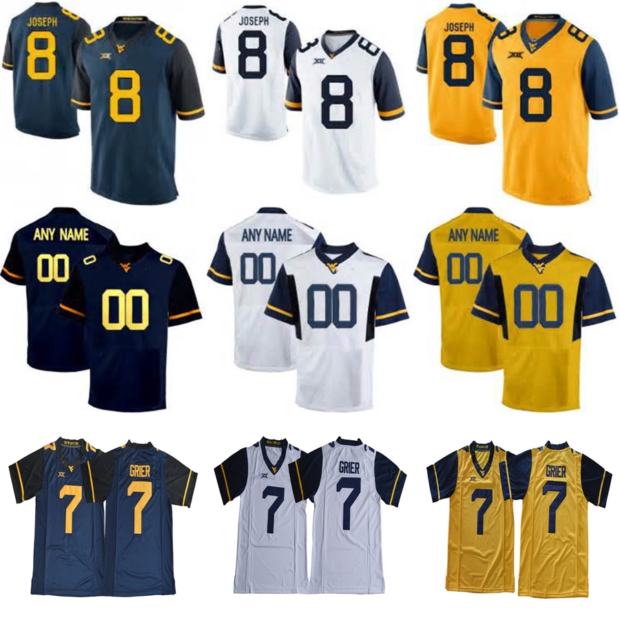 Custom West Virginia Mountaineers College Football Limited White navy blue yellow Personalized Stitched Any Name Number 7 Grier Jersey S-3XL, Black;red
Custom West Virginia Mountaineers College Football Limited White navy blue yellow Personalized Stitched Any Name Number 7 Grier Jersey S-3XL, Black;red