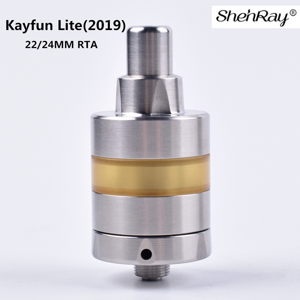 

ShenRay Kayfun Lite 2019 RTA Atomizer Vape KF 22mm 24mm Diameter Mechanical Vaper DIY MTL RDA VS 5 V5 Tank for E Cigarette 510 Box Mod Kit