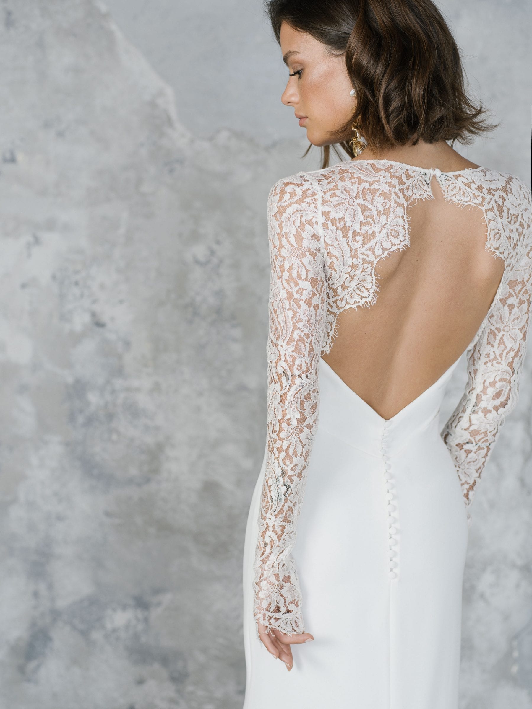 Lace Mermaid Wedding Dresses 2020 Long Sleeve Illusion Long Sleeve Beach Bridal Gowns Sweep Train Custom Made Country Wedding Dress