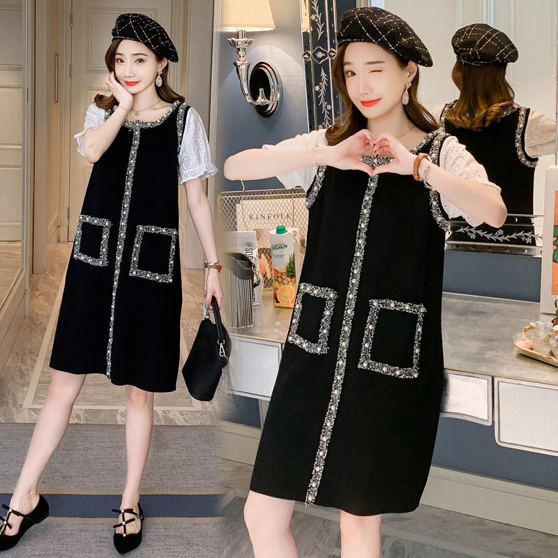 1134# Maternity Clothes Summer Short Sleeve Easy Matching Loose Slimming Dress for Pregnant Women Pregnancy Clothes, Black
1134# Maternity Clothes Summer Short Sleeve Easy Matching Loose Slimming Dress for Pregnant Women Pregnancy Clothes, Black