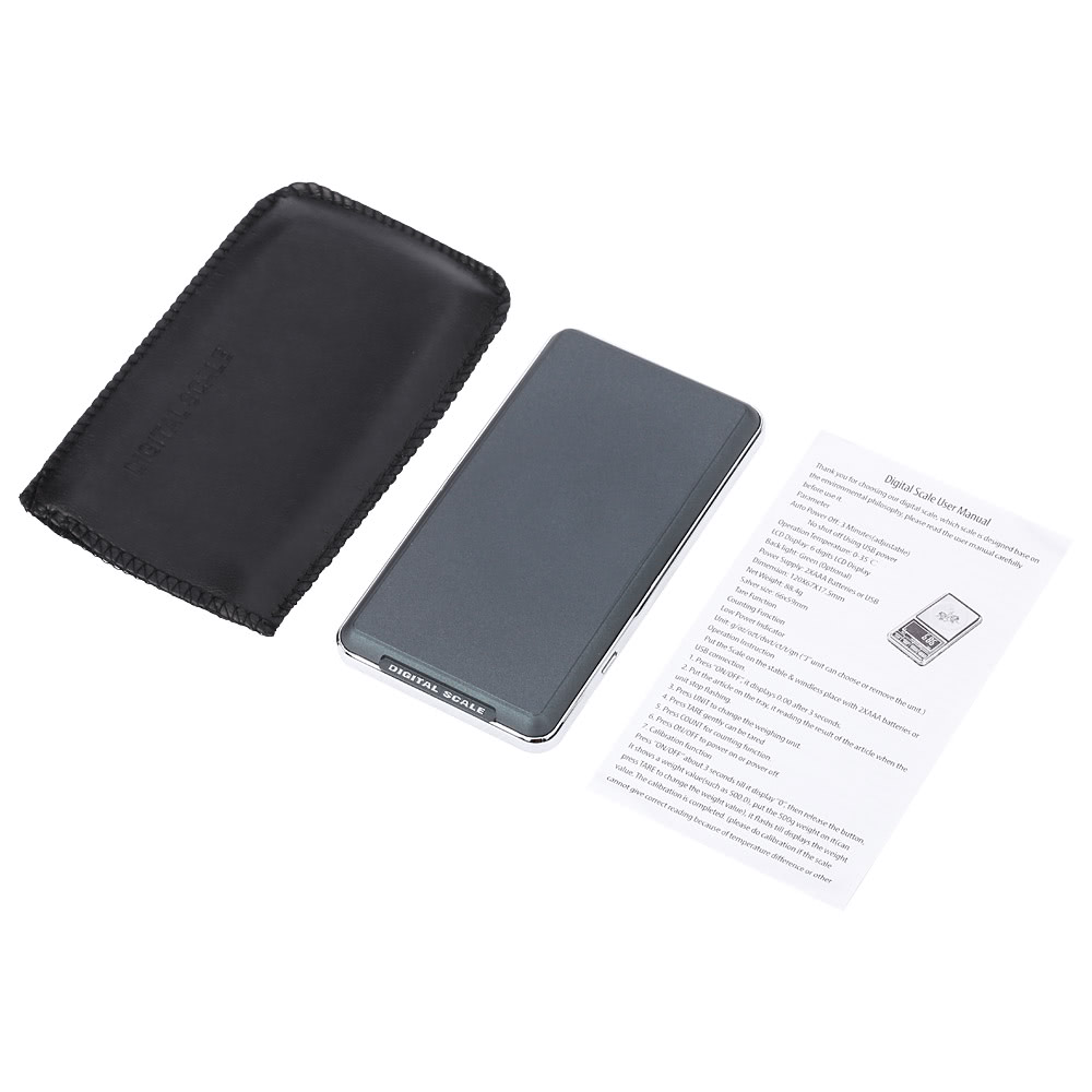 Mini Pocket Digital Scale for Gold Sterling Silver Jewelry Balance Weight Precision Electronic Scales 0.01g/0.1g