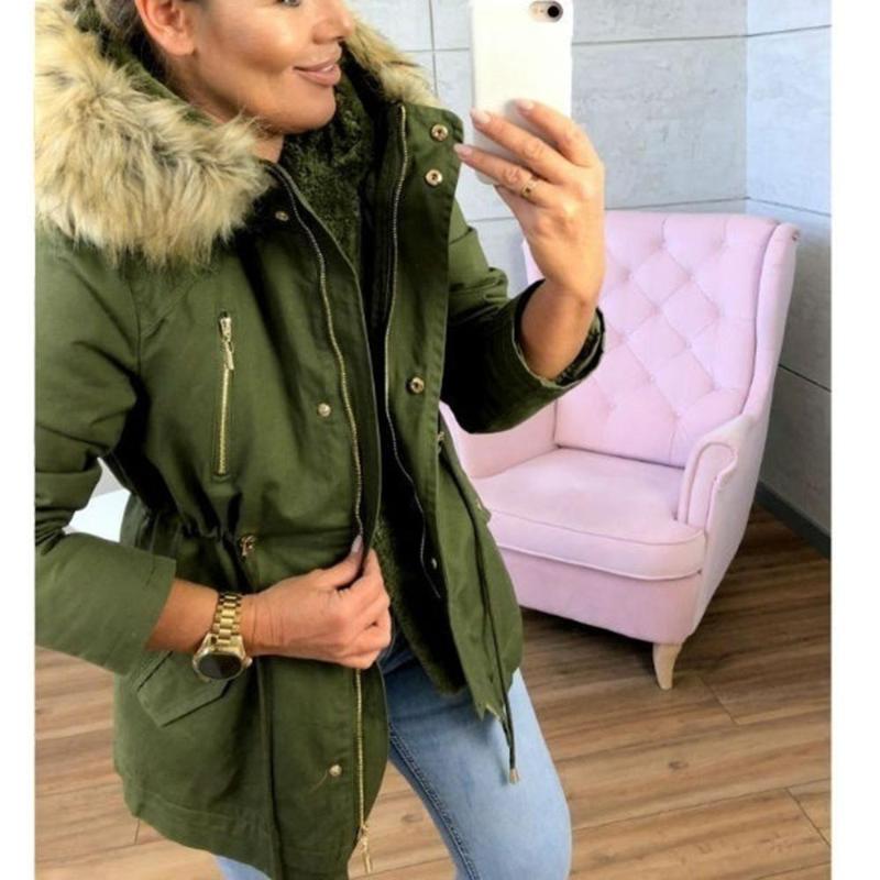 Autumn winter jacket female coat 2019 fashion casual plus size women fur hooded fleece coat female keep warm jacket woman pushee, Red
Autumn winter jacket female coat 2019 fashion casual plus size women fur hooded fleece coat female keep warm jacket woman pushee, Red