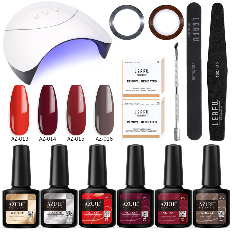Beauty 14Pcs/Lot 36W Nail Lamp Set Soak Off Semi Permanent Led Gel Shiny Color Gel For Nail Art Manicure Kit With Base Top
Beauty 14Pcs/Lot 36W Nail Lamp Set Soak Off Semi Permanent Led Gel Shiny Color Gel For Nail Art Manicure Kit With Base Top