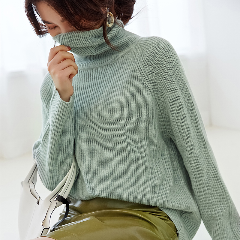 Women Pullovers 100% Cashmere and Wool Knitting Sweaters Ladies 2020 Turtleneck Loose Jumpers 5Color Knit Clothes, Beige
Women Pullovers 100% Cashmere and Wool Knitting Sweaters Ladies 2020 Turtleneck Loose Jumpers 5Color Knit Clothes, Beige