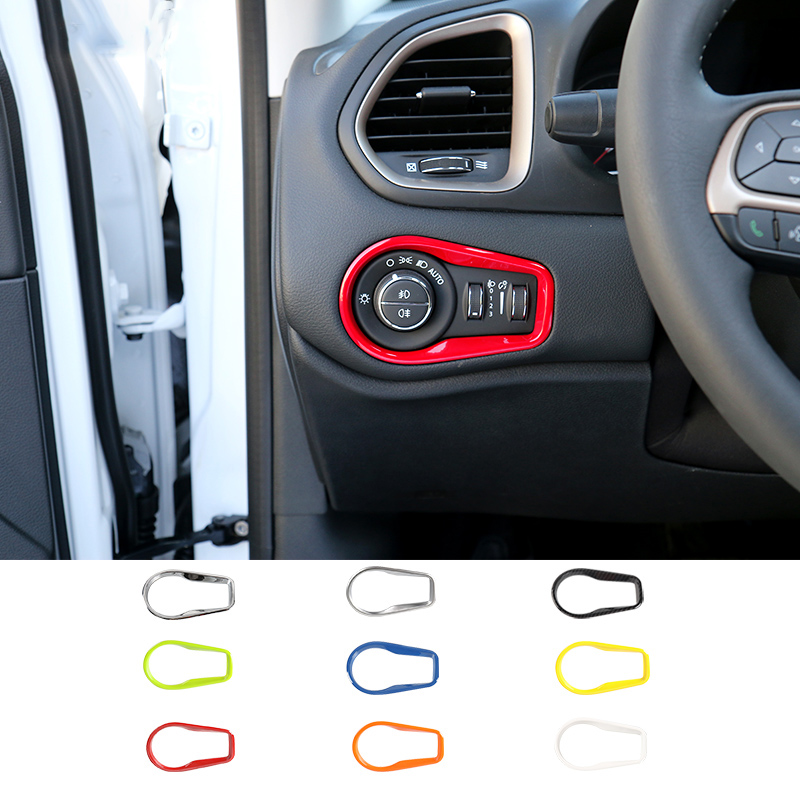 ABS Car Headlight Switch Trim Decoration Frame Cover For Jeep Renegade 2016 UP Car Interior Accessories
ABS Car Headlight Switch Trim Decoration Frame Cover For Jeep Renegade 2016 UP Car Interior Accessories