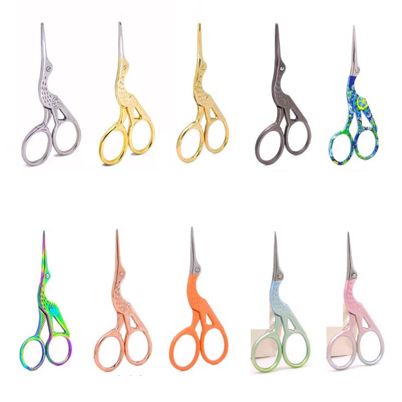 100Pcs/Lot Durable Stainless Steel Vintage Classic Embroidery Scissors 94mm Nail Art Stork Crane Bird Scissor Cutters Styling Tools
100Pcs/Lot Durable Stainless Steel Vintage Classic Embroidery Scissors 94mm Nail Art Stork Crane Bird Scissor Cutters Styling Tools