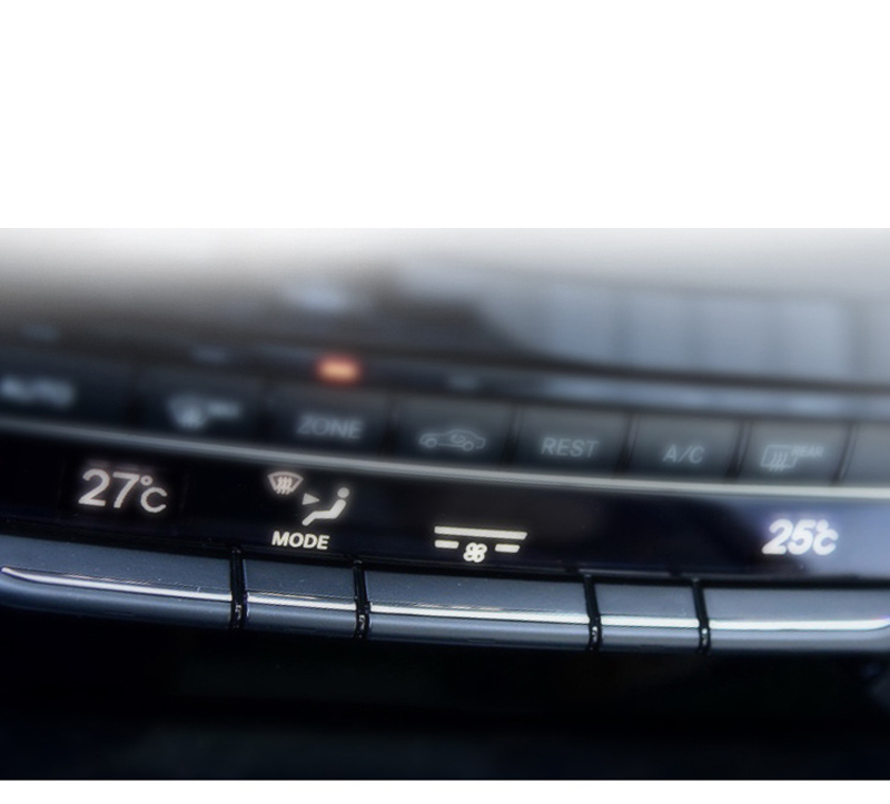 Car Button Electroplating Strip Central Control Air Conditioning Panel Buttons Frame Trim for Mercedes Benz W212 E E-Class E300 E260