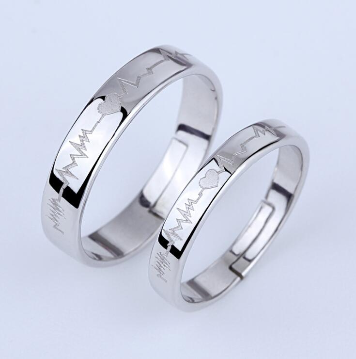 Valentine's Day Jewelry Heart S925 Silver-plated Couple Ring Women A Men's Silver-plated Couple Ring Creative Japanese-Korean Silver Ring
Valentine's Day Jewelry Heart S925 Silver-plated Couple Ring Women A Men's Silver-plated Couple Ring Creative Japanese-Korean Silver Ring