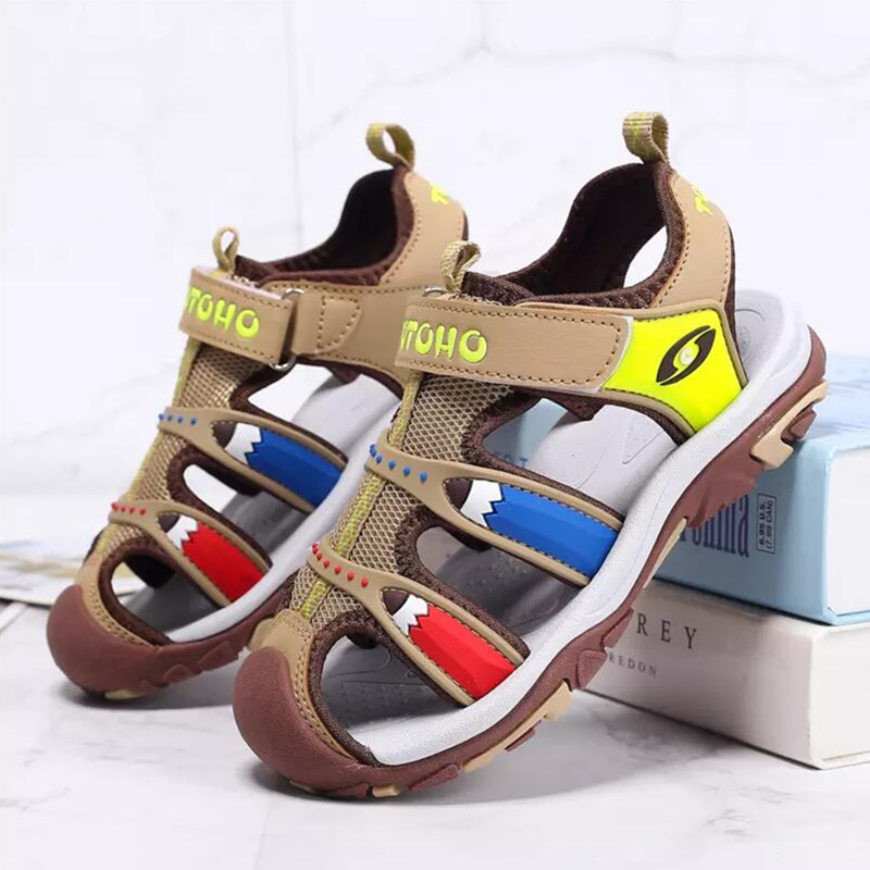 Children's Sandals Boys Outdoor Sport Closed-Toe Shoes Kids Summer Beach Breathable Water Shoes