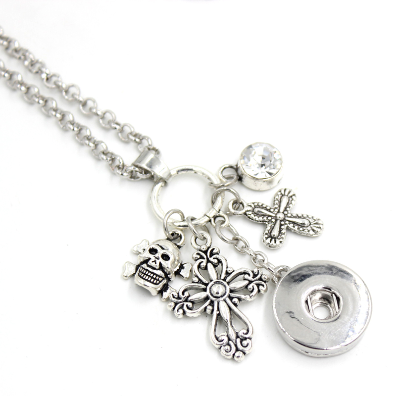 New Arrival Bohemian Style Women Jewellery Wholesale Interchangeable Jewelry Cross Skull Pendant Necklace 18mm Snap Button Necklace gifts
New Arrival Bohemian Style Women Jewellery Wholesale Interchangeable Jewelry Cross Skull Pendant Necklace 18mm Snap Button Necklace gifts