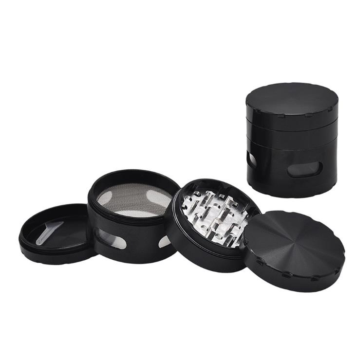 Metal Smoke Grinder Transparent Window-opening Aluminum Alloy Smoke Grinder Diameter 63mm Four-layer Smoke Grinder
Metal Smoke Grinder Transparent Window-opening Aluminum Alloy Smoke Grinder Diameter 63mm Four-layer Smoke Grinder