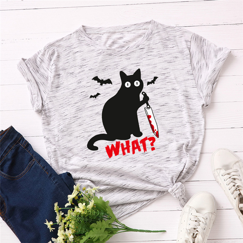 Plus Size -5XL Black Cat Print 100%Cotton T Shirt Women Shirts O Neck Short Sleeve Tees Summer T-Shirt Pink Tops TShirt Women, A1245-yinguanglv
Plus Size -5XL Black Cat Print 100%Cotton T Shirt Women Shirts O Neck Short Sleeve Tees Summer T-Shirt Pink Tops TShirt Women, A1245-yinguanglv