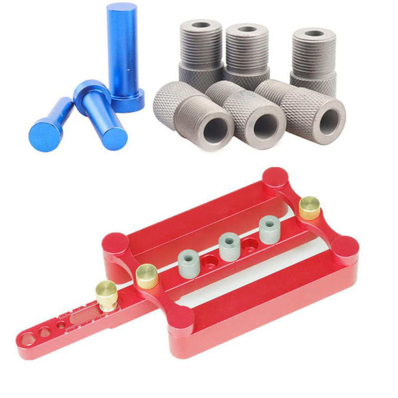 1set Wood Dowel Puncher Locator 6/8/10mm Drill Guide Woodworking Doweling Jig Kit for Corner T-buand Edge-to Edge Connections 
1set Wood Dowel Puncher Locator 6/8/10mm Drill Guide Woodworking Doweling Jig Kit for Corner T-buand Edge-to Edge Connections