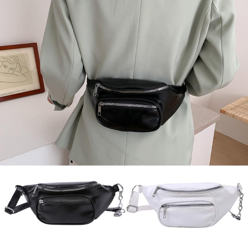 Casual Zipper Waist for For Female Trend Pockets Pouch Chest Bag Women Leather Waterproof Girls Crossbody Bags, Black
Casual Zipper Waist for For Female Trend Pockets Pouch Chest Bag Women Leather Waterproof Girls Crossbody Bags, Black