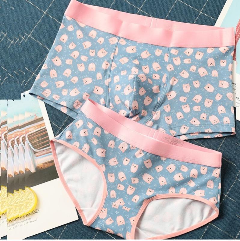 2pieces/lot couple underwear cartoon cotton pair underpants for lovers women girls briefs and men boxers couples panties, Nightingale
2pieces/lot couple underwear cartoon cotton pair underpants for lovers women girls briefs and men boxers couples panties, Nightingale