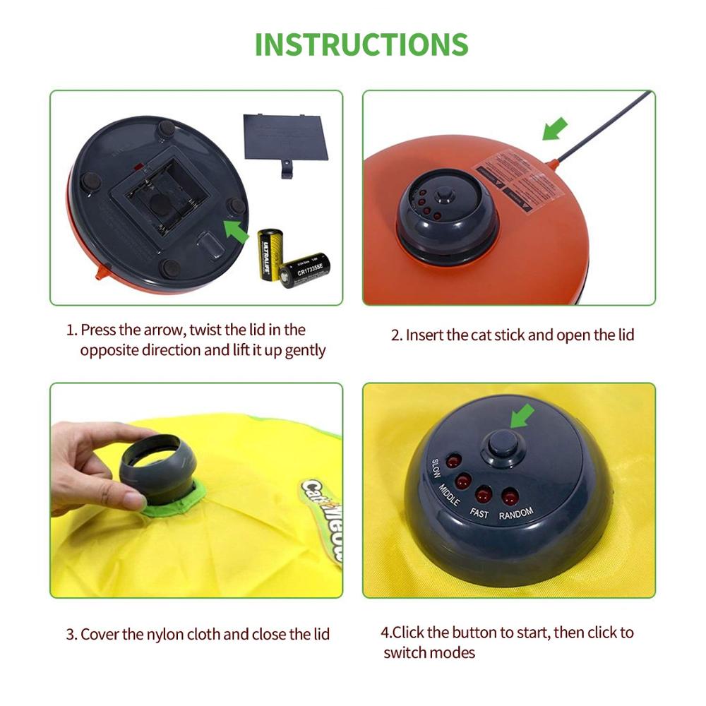 Cats Electric toy Interactive cat Moving automatic 4 speed mode Catch Me Undercover Mouse