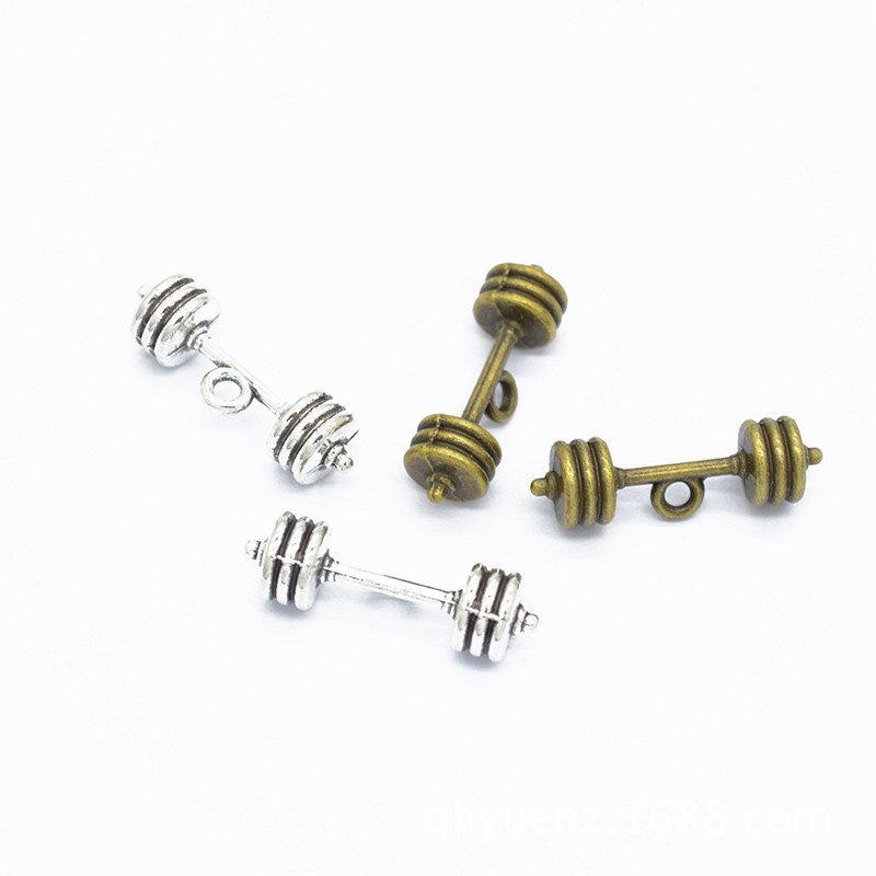 200pcs 25x8mm Dumbbell Barbell Weight Gym Charm pendant For Jewelry Making Antique Silver & Antique Bronze Color
200pcs 25x8mm Dumbbell Barbell Weight Gym Charm pendant For Jewelry Making Antique Silver & Antique Bronze Color