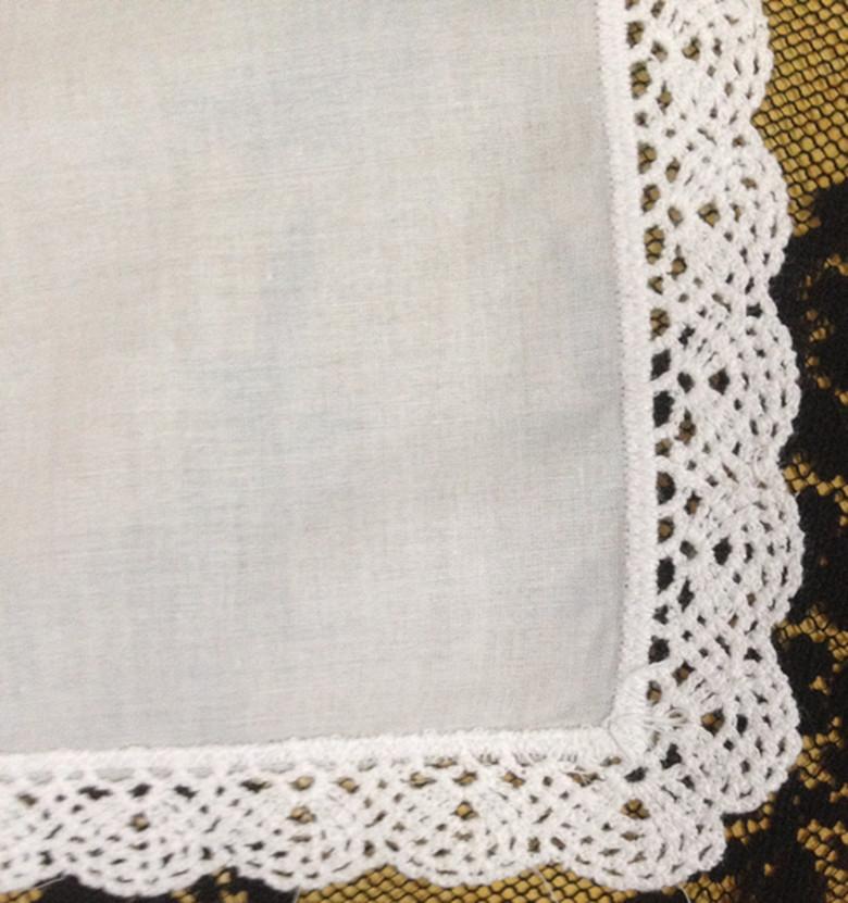Set of 12 Home Textiles Wedding Handkerchief 3030CM Cotton Ladies Hankies Adults Women Hanky Party Gifts Embroidered Crochet Lace22094463