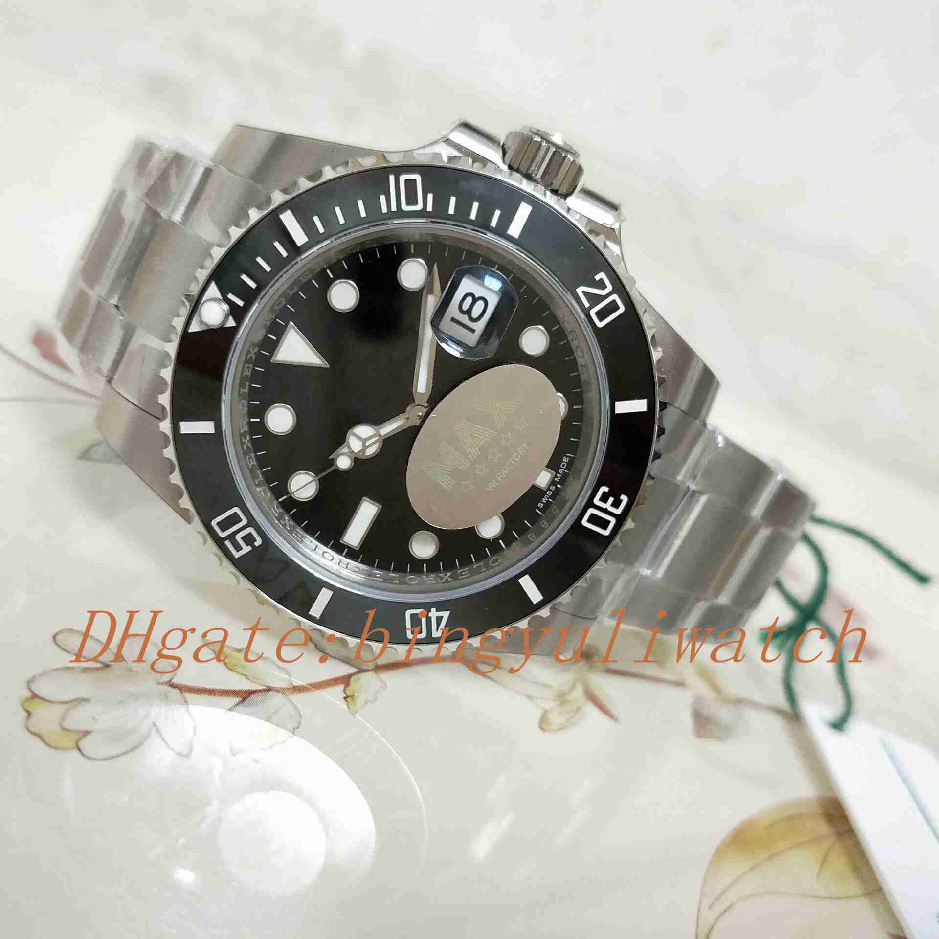Real Shot VRF Factory Luxury Watch 40mm 116610 116610LV Black Ceramic Swiss 2836 Movement Automatic Mens Watch Watches New Style Box, 01
Real Shot VRF Factory Luxury Watch 40mm 116610 116610LV Black Ceramic Swiss 2836 Movement Automatic Mens Watch Watches New Style Box, 01