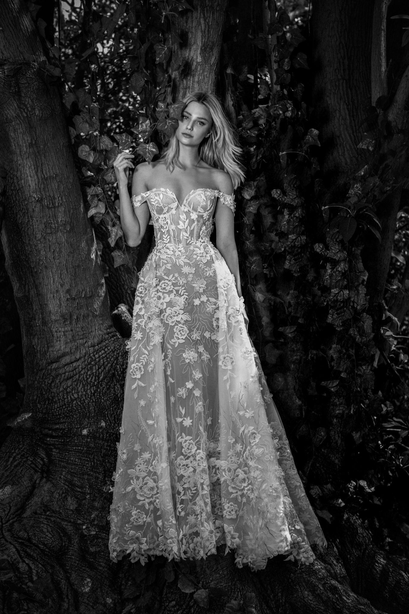 illusion mermaid dresses with detachable train off shoulder lace country wedding gowns robe de mariee