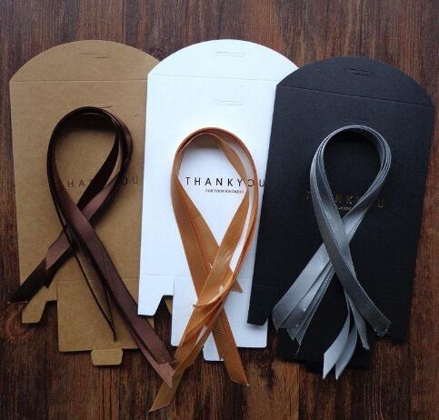 Thank You Merci Gift Wrap Gift Bag Wedding Birthiday Party Favours Bags Handmade Item Bag Candy Jewelry Necktie Packaging Foldable BoxGB1593