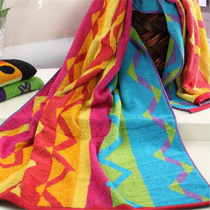 Summer Cotton Towel new style 100% cotton bath towel beach towel big variety of bright colors 75*150cm