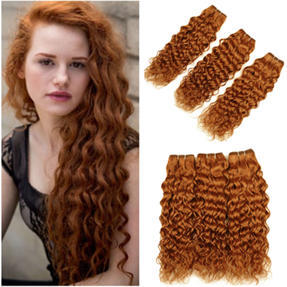 Medium Auburn Malaysian Human Hair Wet and Wavy 3 Bundles Lot Pure 30 Light Brown Water Wave Human Hair Weave Extensions Double Wefts, #30
Medium Auburn Malaysian Human Hair Wet and Wavy 3 Bundles Lot Pure 30 Light Brown Water Wave Human Hair Weave Extensions Double Wefts, #30