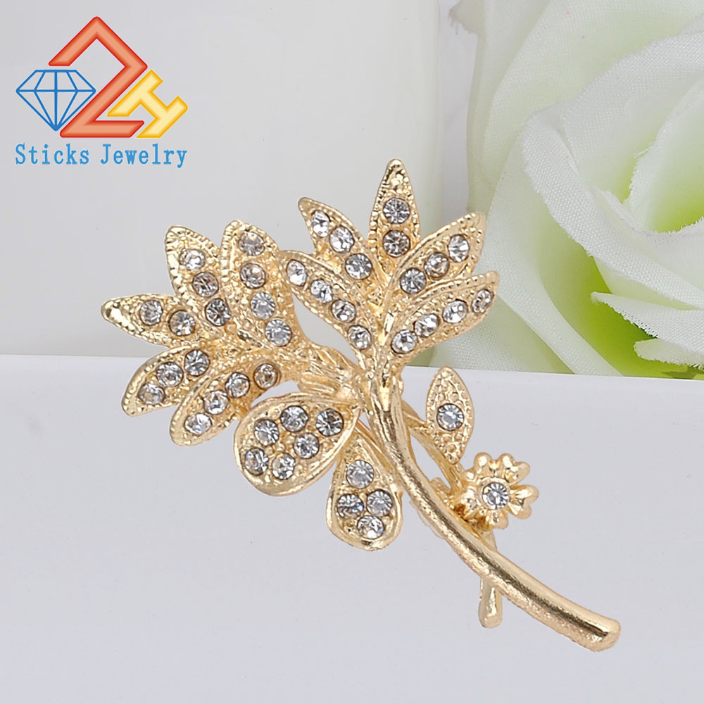 Crystal Gold colour Flower Brooches for Women Wedding Bridesmaid Rhinestone Bouquet Brooch Pin Dress Clothing Accessories
Crystal Gold colour Flower Brooches for Women Wedding Bridesmaid Rhinestone Bouquet Brooch Pin Dress Clothing Accessories