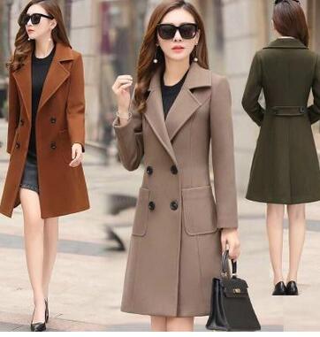 Wholesale autumn and winter models women's new waist long double-breasted woolen coat windbreaker woolen coat, Caramel
Wholesale autumn and winter models women's new waist long double-breasted woolen coat windbreaker woolen coat, Caramel