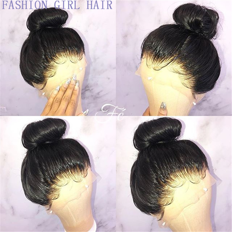 13x4 Lace Front simulation Human Hair Wigs Brazilian Straight Synthetic Wigs 360 Lace Frontal Wig Pre Plucked With Baby Hair for women