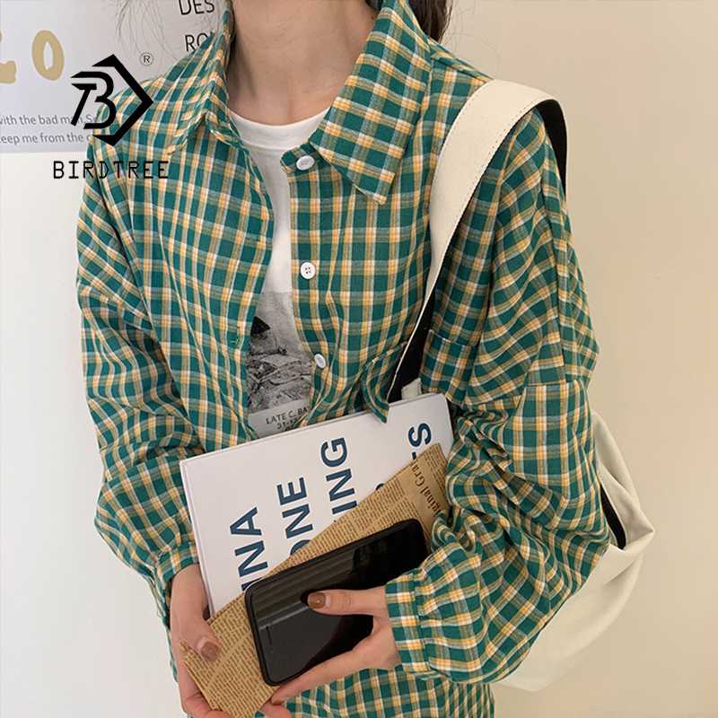 Autumn New Arrival Women Vintage Oversized Plaid Green Shirt Batwing Sleeve Blouse Casual Loose Tops Feminina Blusa T06543F, Green plaid
Autumn New Arrival Women Vintage Oversized Plaid Green Shirt Batwing Sleeve Blouse Casual Loose Tops Feminina Blusa T06543F, Green plaid