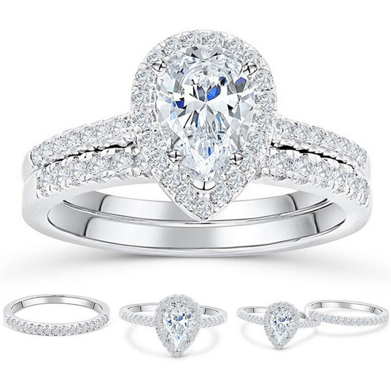 33 Style Hot Sale Classical Fashion Jewelry 100% Soild 925 Sterling Silver White Topaz CZ Diamond Gemstones Women Wedding Ring Never Fade