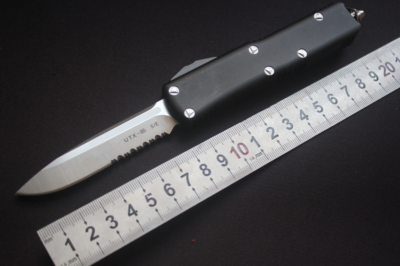 X85 S/E half teeth out the front Combat Tactical Knife(cnc handle D2 steel ) Anodized 6061-T6 Aircraft Aluminum handle EDC Pocket knives
X85 S/E half teeth out the front Combat Tactical Knife(cnc handle D2 steel ) Anodized 6061-T6 Aircraft Aluminum handle EDC Pocket knives