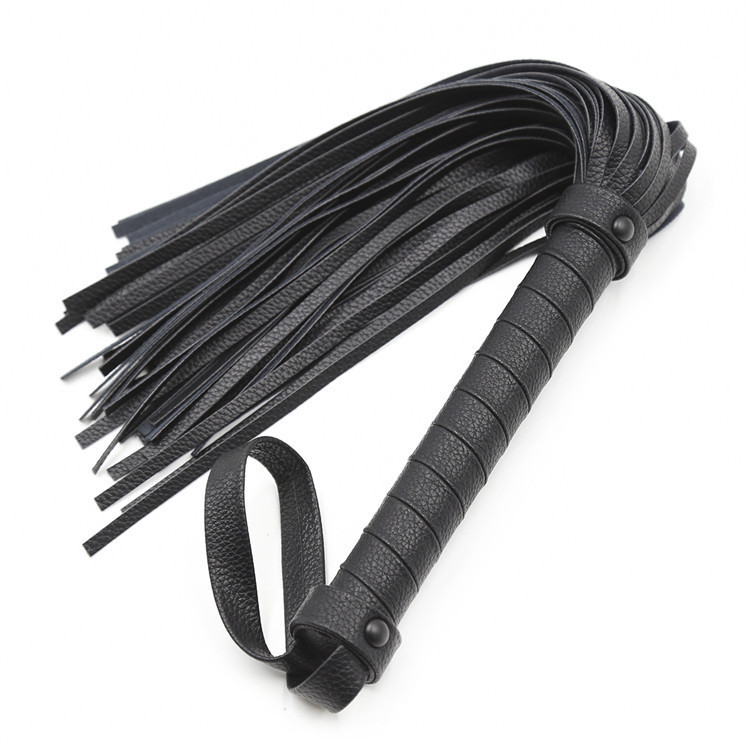54cm Long Leather Sexy Whip Fetish Spanking Paddle Bondage Whip Slave Horse Bull Whips Sex Tools For Sale Adult Lingerie J190629