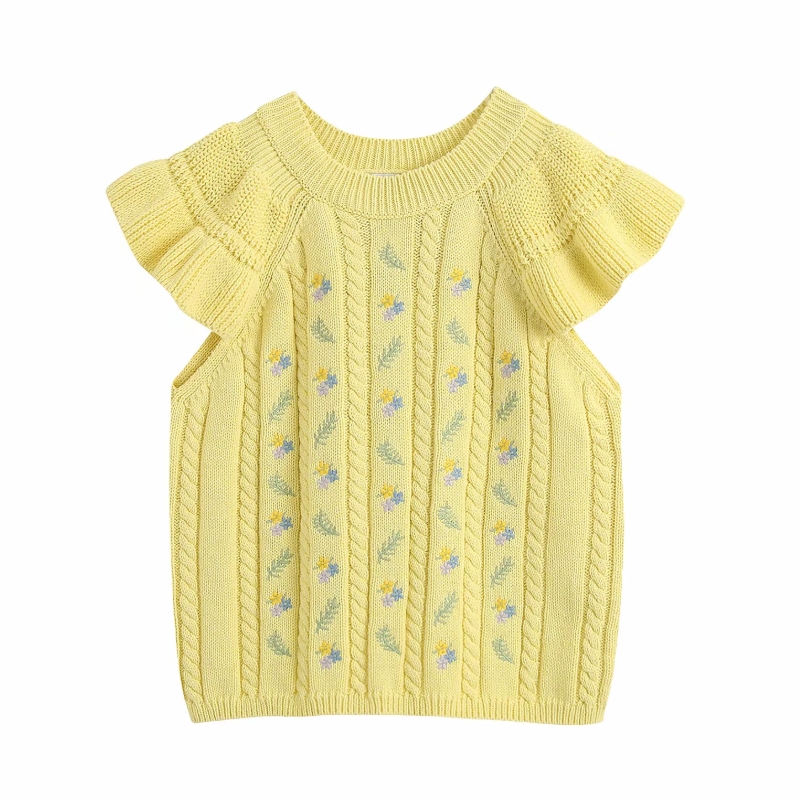 new women round collar floral embroidery yellow knitted casual slim sweater female sweet short sleeve ruffles sweaters tops S259, As pic s259bb
new women round collar floral embroidery yellow knitted casual slim sweater female sweet short sleeve ruffles sweaters tops S259, As pic s259bb