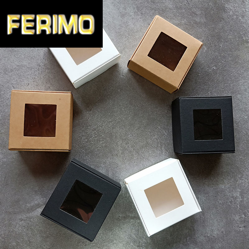 50pcs white foldable paper box kraft with pvc window black craft wedding candy box packing gift cardboard boxes package
50pcs white foldable paper box kraft with pvc window black craft wedding candy box packing gift cardboard boxes package