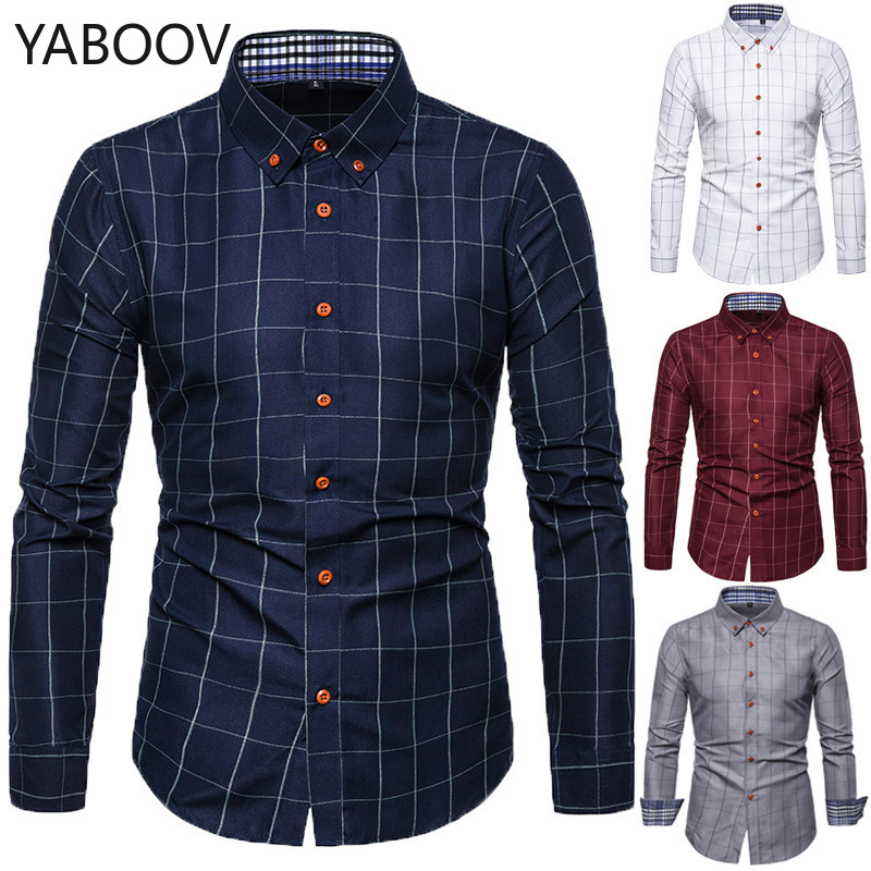 Mens Dress Shirts Camisa Masculina Regular Fit Plaid Long Sleeve Men Shirt Plus Size -5XL, Gray
Mens Dress Shirts Camisa Masculina Regular Fit Plaid Long Sleeve Men Shirt Plus Size -5XL, Gray
