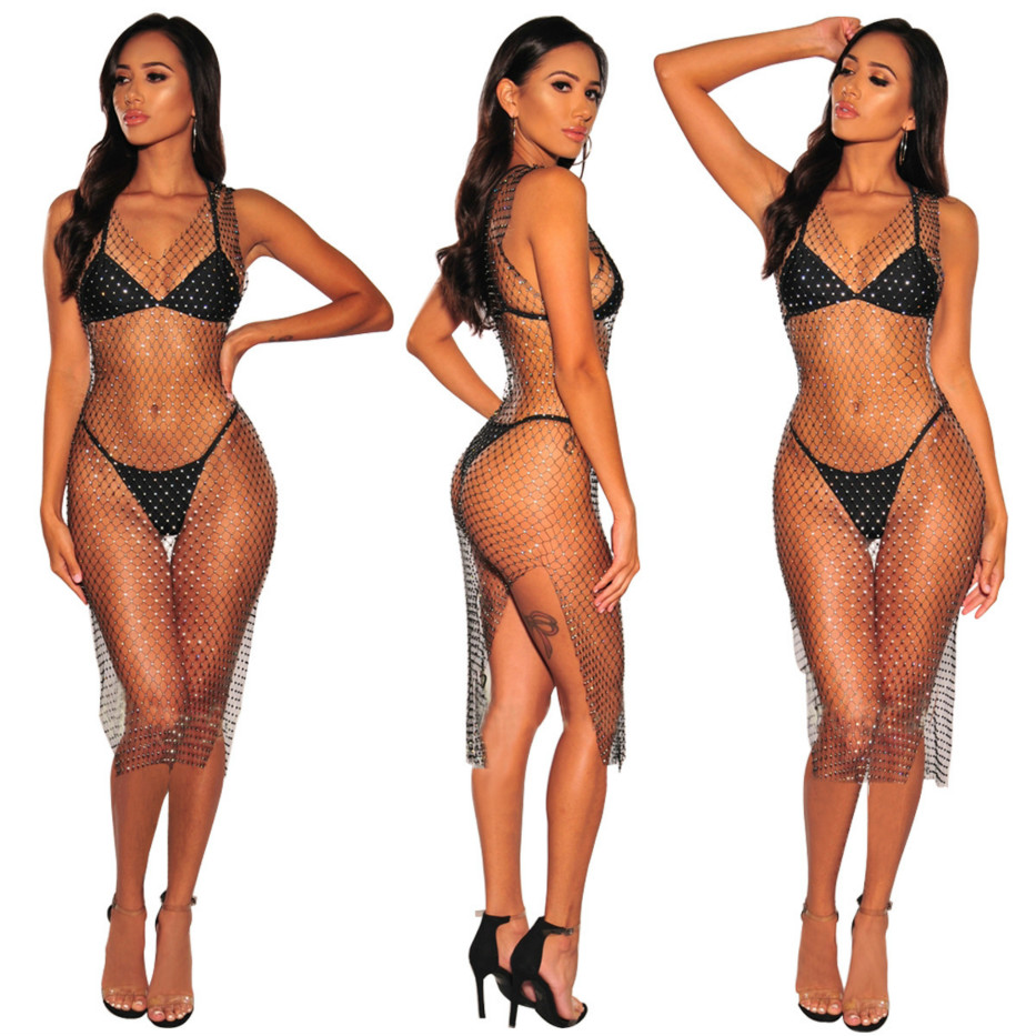 Womens Designer Luxury Skirt Grid Flash Diamond Double V-neck Dress Sexy Beach Skirt Womens Fashion Trend Popular Summer Dresses New, Black
Womens Designer Luxury Skirt Grid Flash Diamond Double V-neck Dress Sexy Beach Skirt Womens Fashion Trend Popular Summer Dresses New, Black