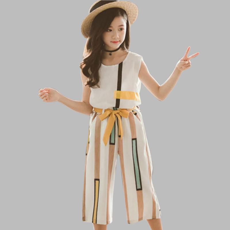 Clothes For Girls Vest + Striped Shorts 2PCS Costume For Girls Teenage Kids Summer Clothes 6 8 10 12 13 14 Year, As picture
Clothes For Girls Vest + Striped Shorts 2PCS Costume For Girls Teenage Kids Summer Clothes 6 8 10 12 13 14 Year, As picture