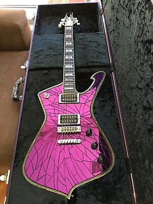 China Made Purple Gold Sliver Cracked Mirror ICEMAN Stanley Electric Guitar Abalone & Cream Body binding
China Made Purple Gold Sliver Cracked Mirror ICEMAN Stanley Electric Guitar Abalone & Cream Body binding