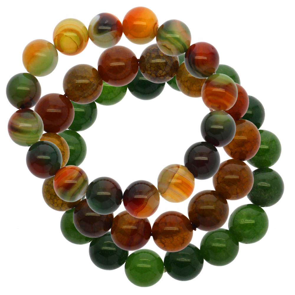 Fashion natural gemstone jewelry brown yellow tiger eye stone beads bracelet wholesale